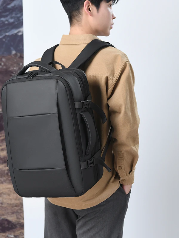 large-capacity-casual-men's-backpack-waterproof-travel-commuting-computer-bag-soft-shoulder-strap-anti-splash-simple-backpack