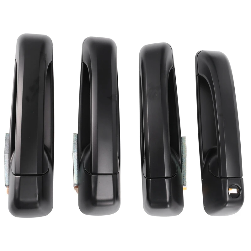 

4 Pcs Black Exterior Outside Door Handle Exterior Outside Door Handle Accessories For Ram Truck