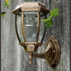 Solar wall light LED Outdoor courtyard sconces light villa Solar Powered Waterproof IP55 Garden Decor illumination Fence