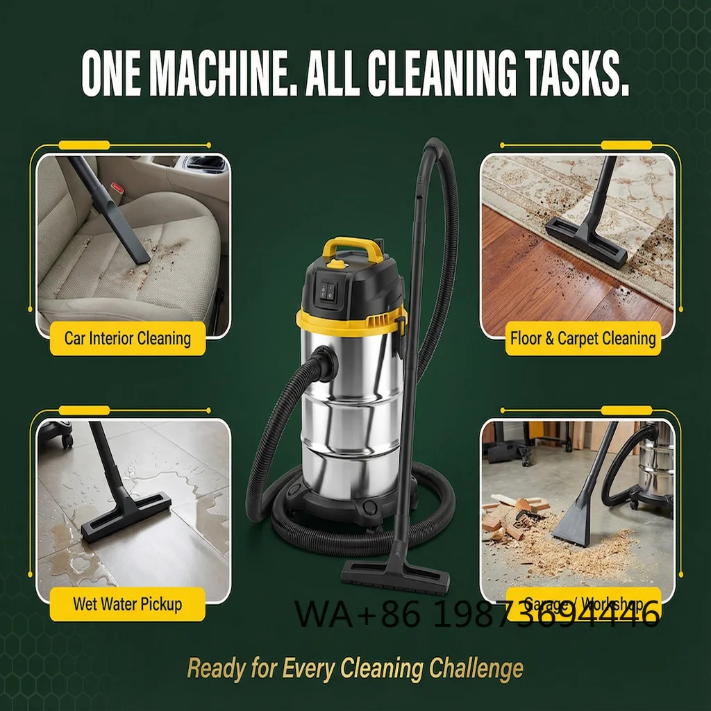 OEM 3-in-1 Wet & Dry Blower Vacuum Cleaner, 22L 1200W Electric for Household Workshop