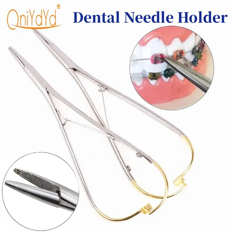 Dental Mathieu Needle Holder Standard 14Cm Ultra-Fine Beak Forceps Tweezers Surgical Instruments Dental Lab Equipment