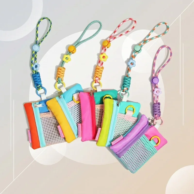 Neue Mini-Geldbörse Dopamin-Münzbeutel für Frauen Multifunktionales Ausweishülle Schlüsselanhänger Kartenhalter Lanyard-Tasche Anhänger Handy-Charm – Detail 5