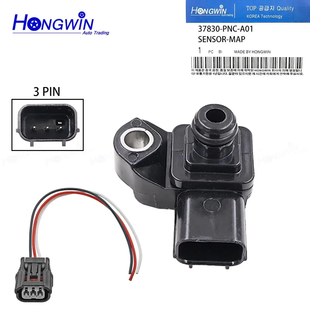 Manifold Pressure MAP Sensor 37830-PNC-A01 For Honda Accord VII Tourer Civic VII Coupe  Hatchback Saloon CR-V Mk 37830-RNA-A01