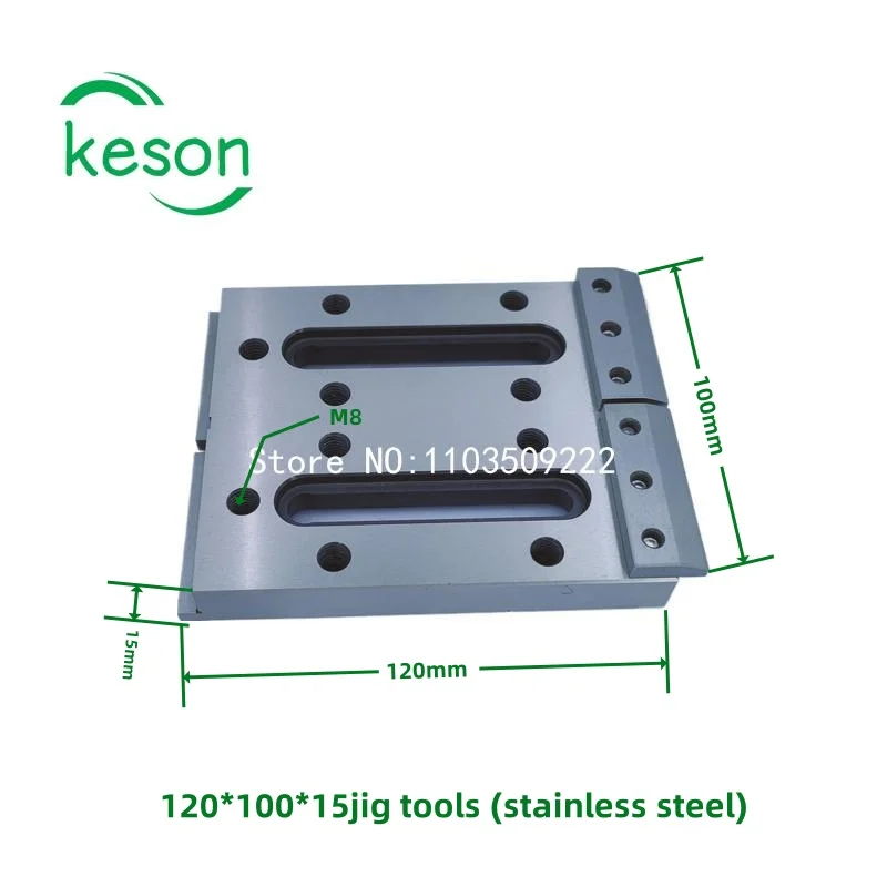 WEDM Jig Tools wire cutting pallet Z024 stainless steel fixture 120 * 100 * 15mm