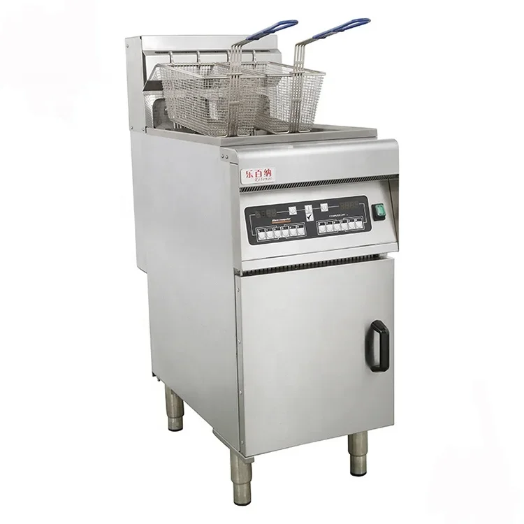 28L Electric Digital Control Floor Potato Chips Fish Chicken Deep Fat Fryer for KFC Fast Food Restaurant Commercial Fryer