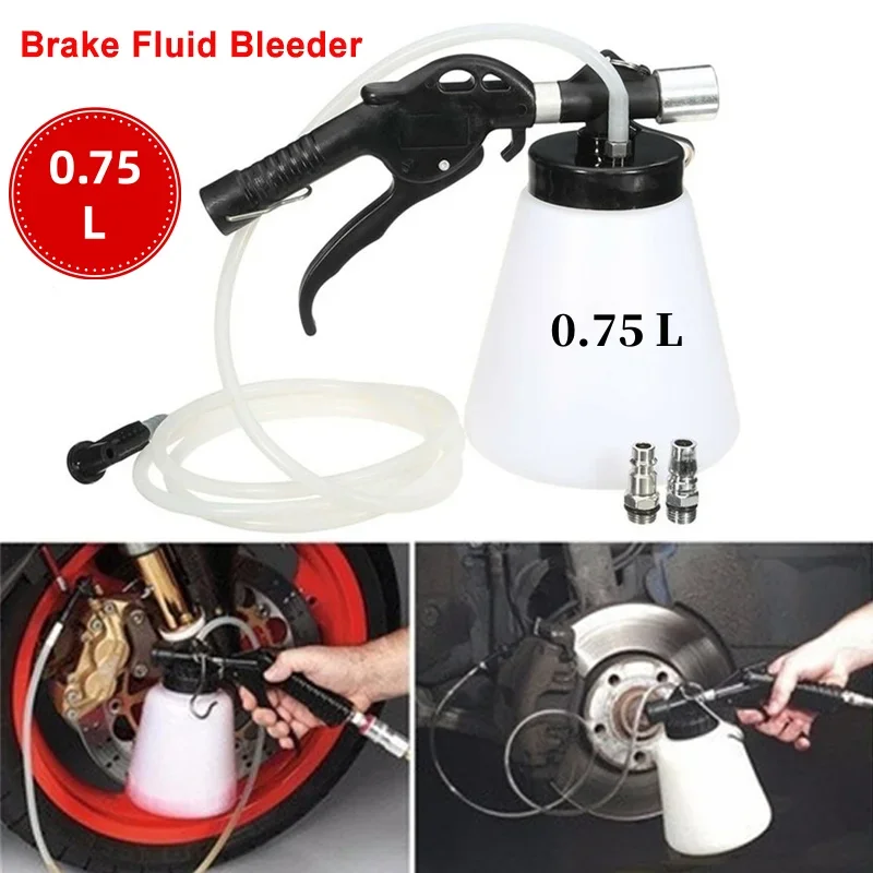 0.75L Auto Car Brake Fluid Bleeder Kit Brake Oil Change System Brake Fluid Replacement Filler  For Car Motorcycle 