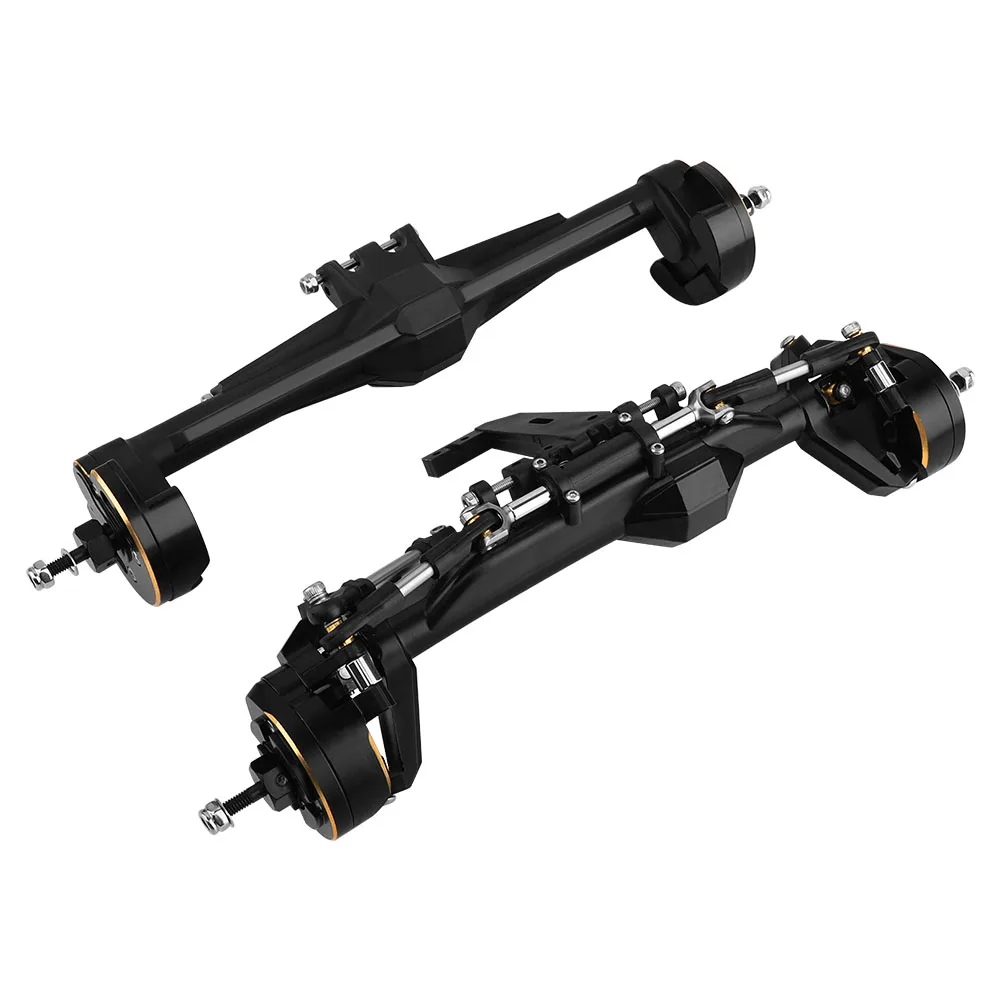 H10 Portal or Straight Axle Plastic +Brass or Aluminum Alloy Front Rear Complete Axles for Vanquish 1/10 RC Crawler Car Upgrade