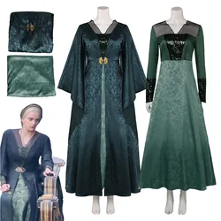 Dragon Helaena Cosplay Robe Dress Costume The Dragon Season 2 Cosplay Cloak Disguise For Women Adult Halloween Carnival Suit