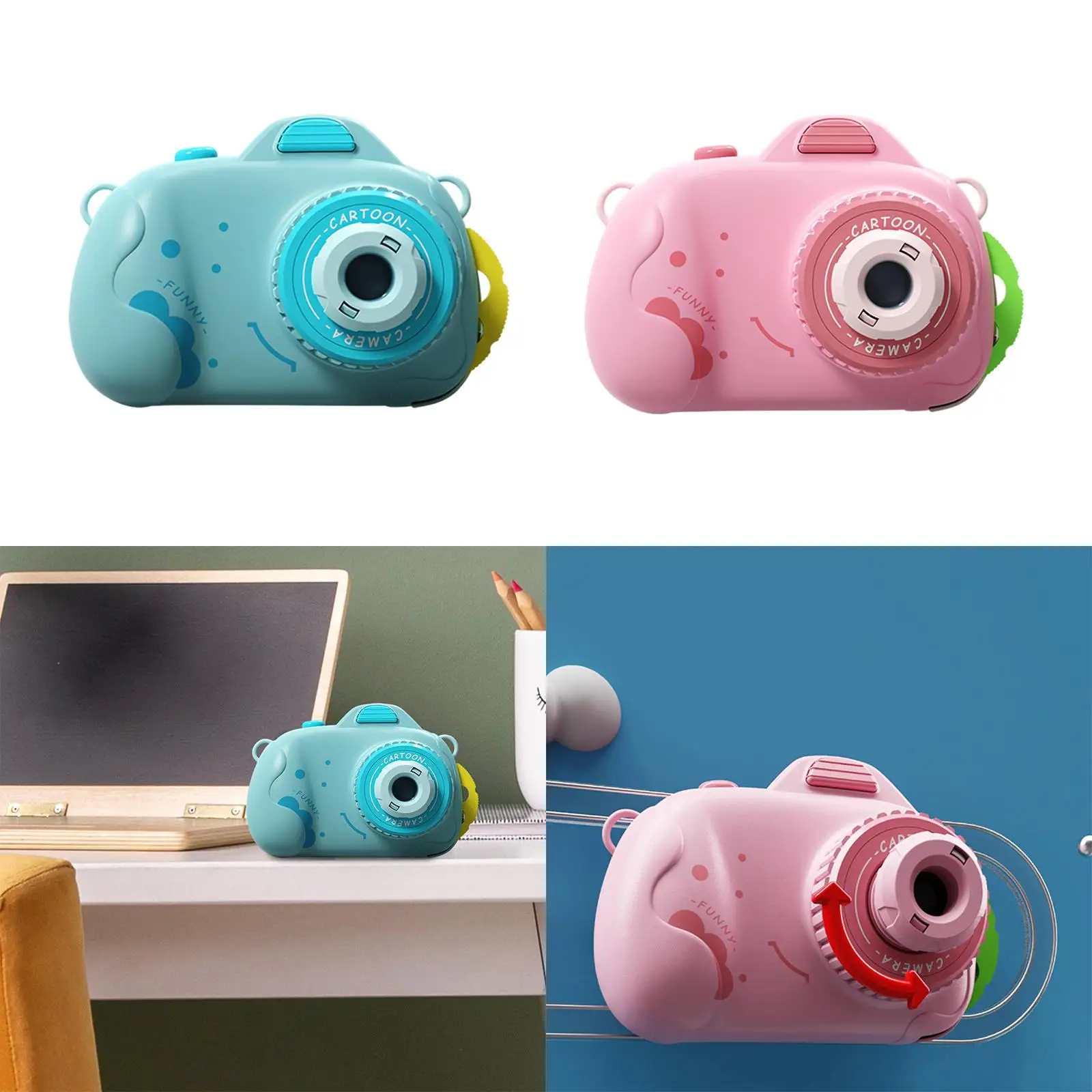 Kids Light and Shadow Camera Toy Pretend Play Camera for Children Ages 3 up