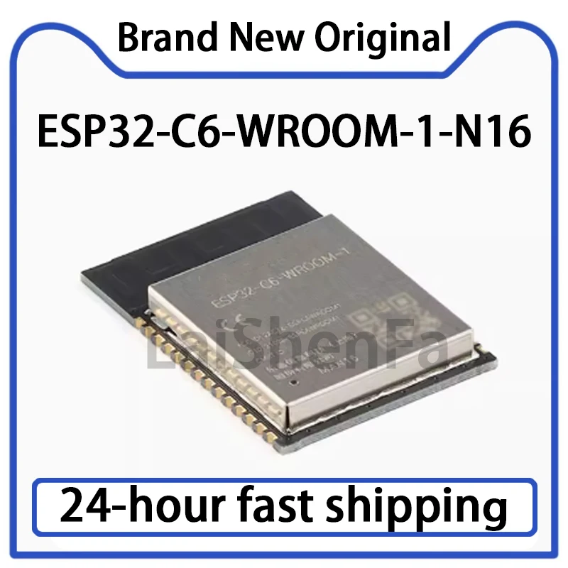 1PCS ESP32-C6-WROOM-1-N16 2.4GHz Wi Fi 6 Bluetooth 5 Zigbee Original Stock