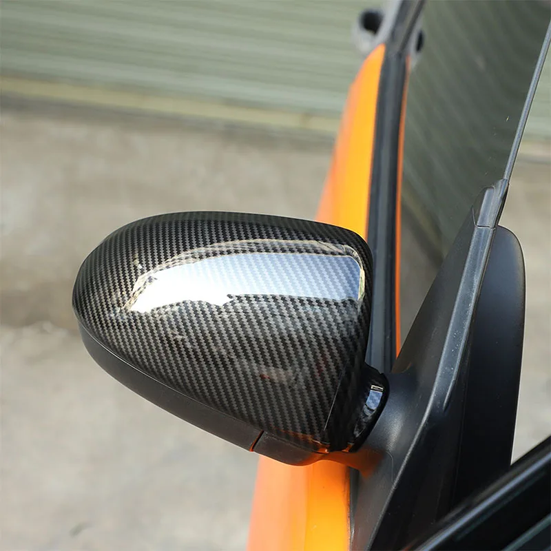 For Mercedes-Benz Smart 451 453 Fortwo Forfour 2009-2021  Carbon Fiber Mirror Protector Mirror Decorative Cover Auto Accessories