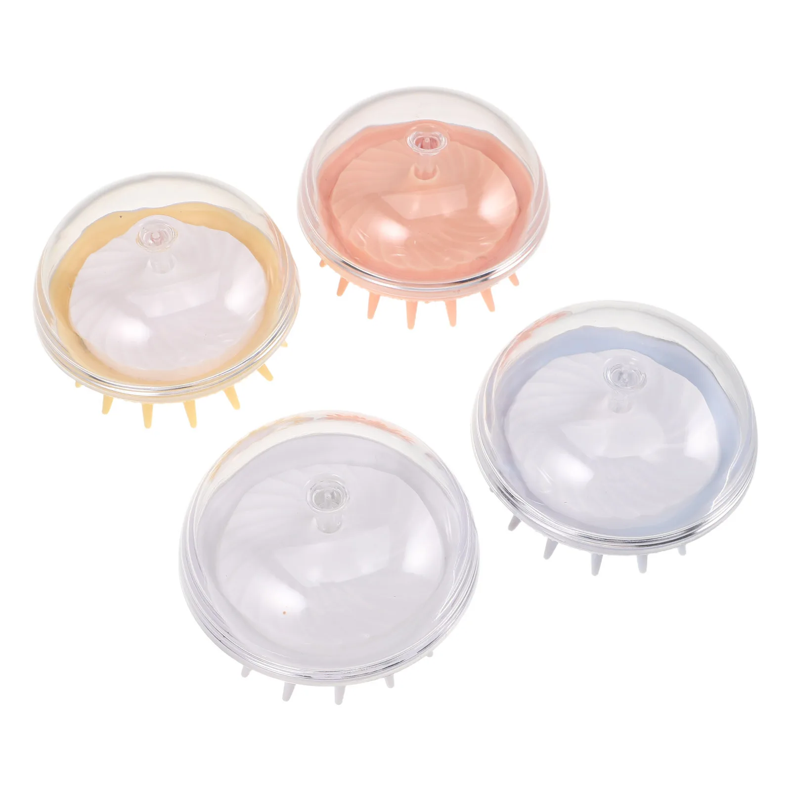 

4Pcs Dog Cat Bath Brush Soft Flexible Massage Shampoo Comb Comfortable Grip Grooming Scrubber Tool Hair Brush for Dogs