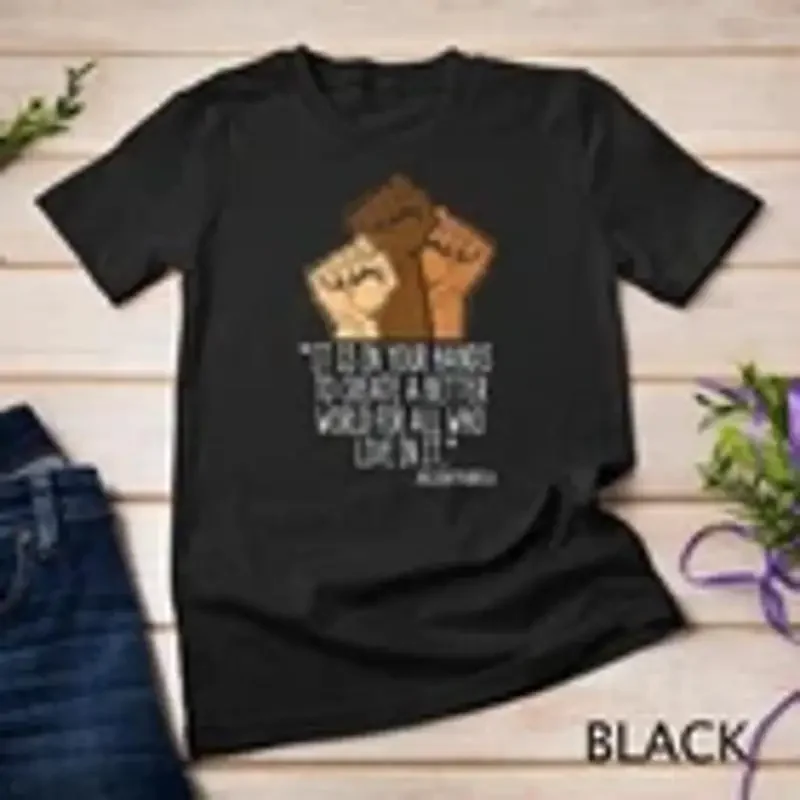 Your Hands Create Better World Black History Month Melanin Unisex T shirt