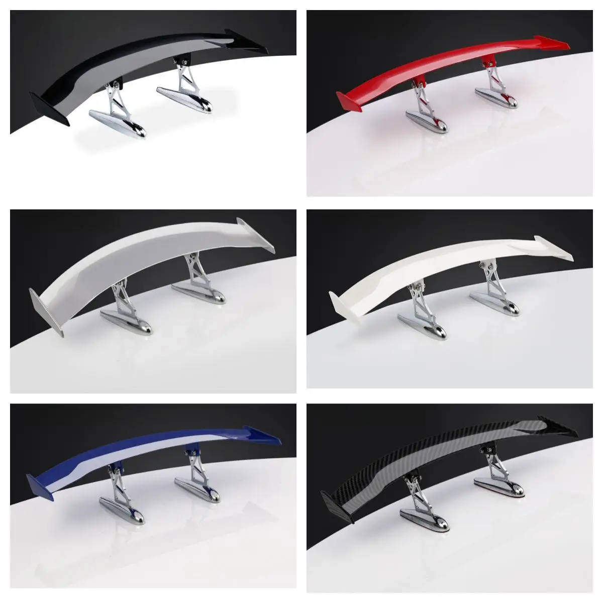 Quality Fashional Tiny Cool Tail Fins Decoration For Car Tuning Race Mini Rear Spoiler Wings