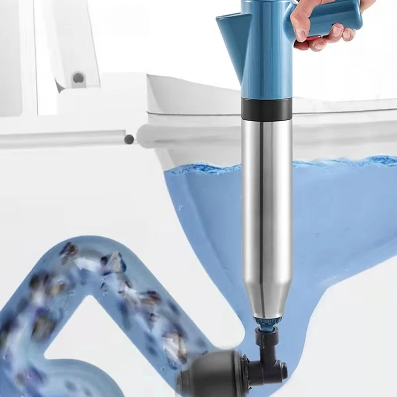 High Pressure Air Drain Blaster Toilet Plunger Clog Remover Sewer Pipe Dredge Tool for Kitchen Sink and Drain Unblocking