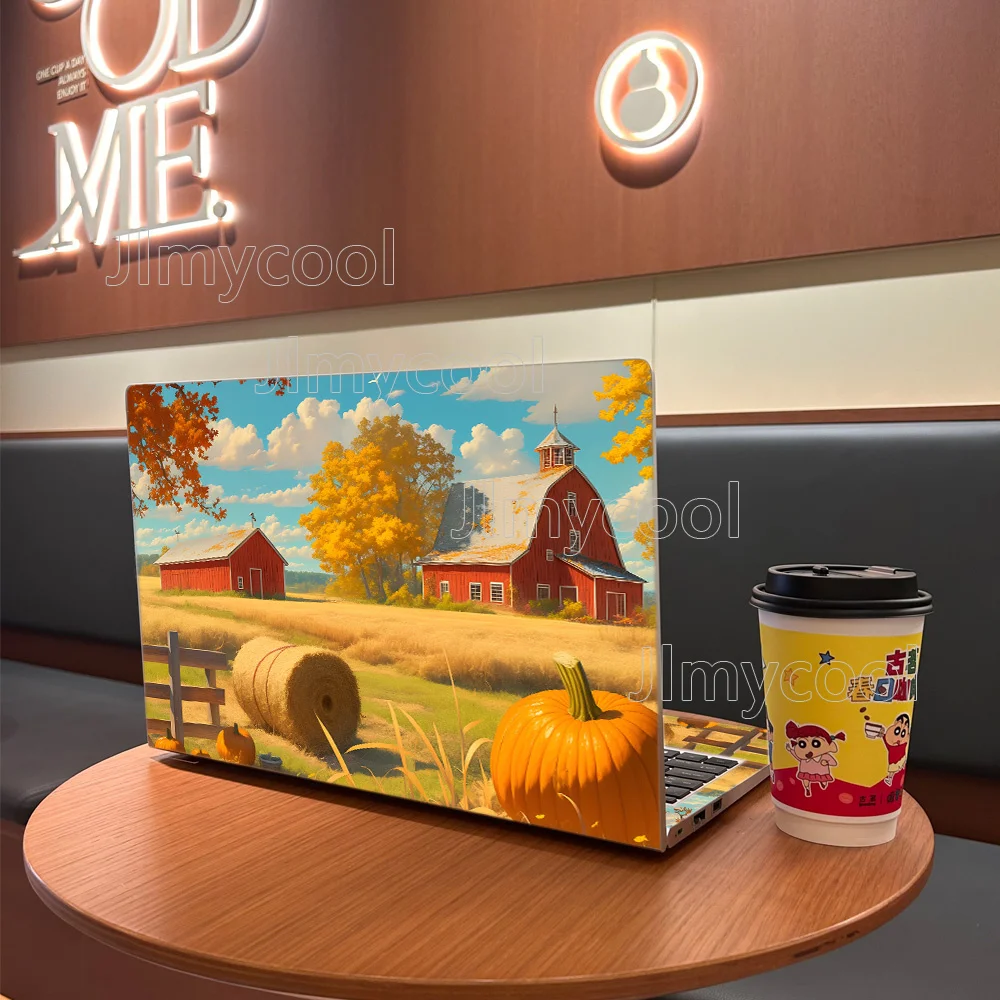 2Piece Farm Ranch Anime Pattern Laptop Decal Case Universal Netbook Skin Sticker Non-reusable Laptop Stickers Waterproof