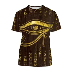 Pharaoh Anubis 3D T-Shirt Ancient Egyptian God Eye Of Egypt Printing Short Sleeve Personality Unisex Harajuku Streetwear Tees