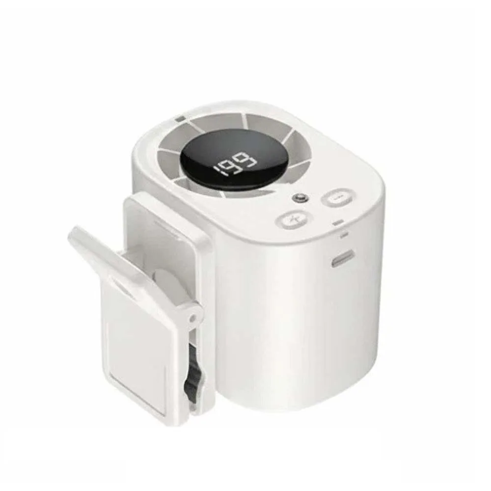 High Speed Waist Fan LED Display Brushless Motor Clip on Fan Rechargeable Type-C Port Stroller Fan for 3.7V/1800mAh