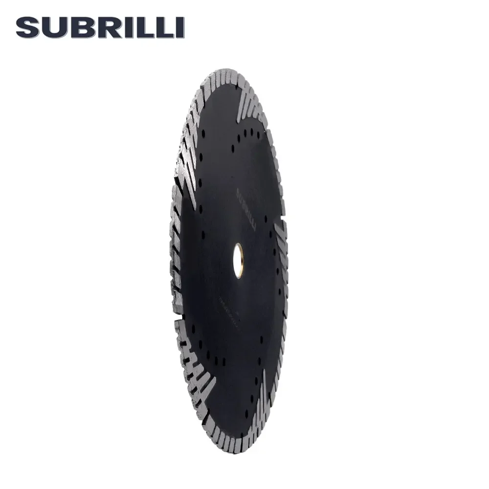 SUBRILLI 180mm Hot Pressed Diamond Turbo Zaagblad Met Schuine Bescherming Tanden 7 "Diamantdoorslijpschijf Voor Steen beton