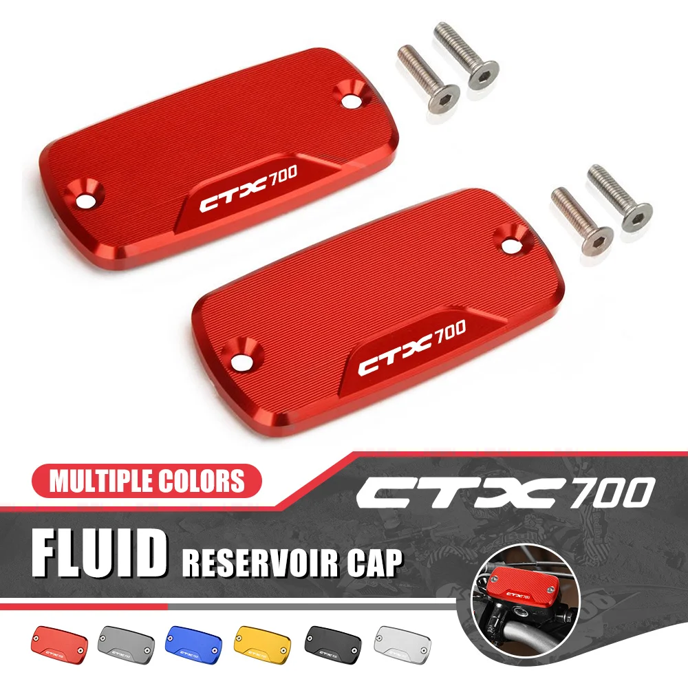 

Motorcycle Aluminum Fluid Reservoir Master Cap Cover Oil Fluid Cylinder Accessories FOR HONDA CTX 700 700N CTX700 CTX700N 2014