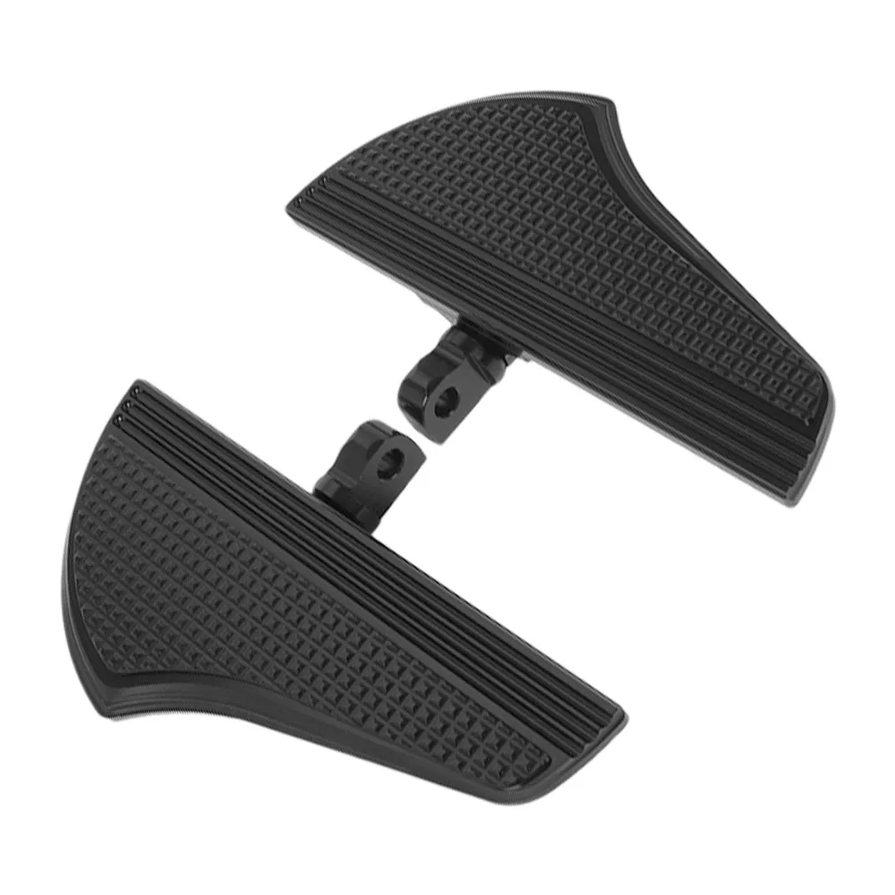 

Motorcycle Aluminum Rear Footrest Foot Pads Plate Pedal 7.7*3.3*1.2 inch Fit for Harley All Models with Cuff Footpeg Bracket