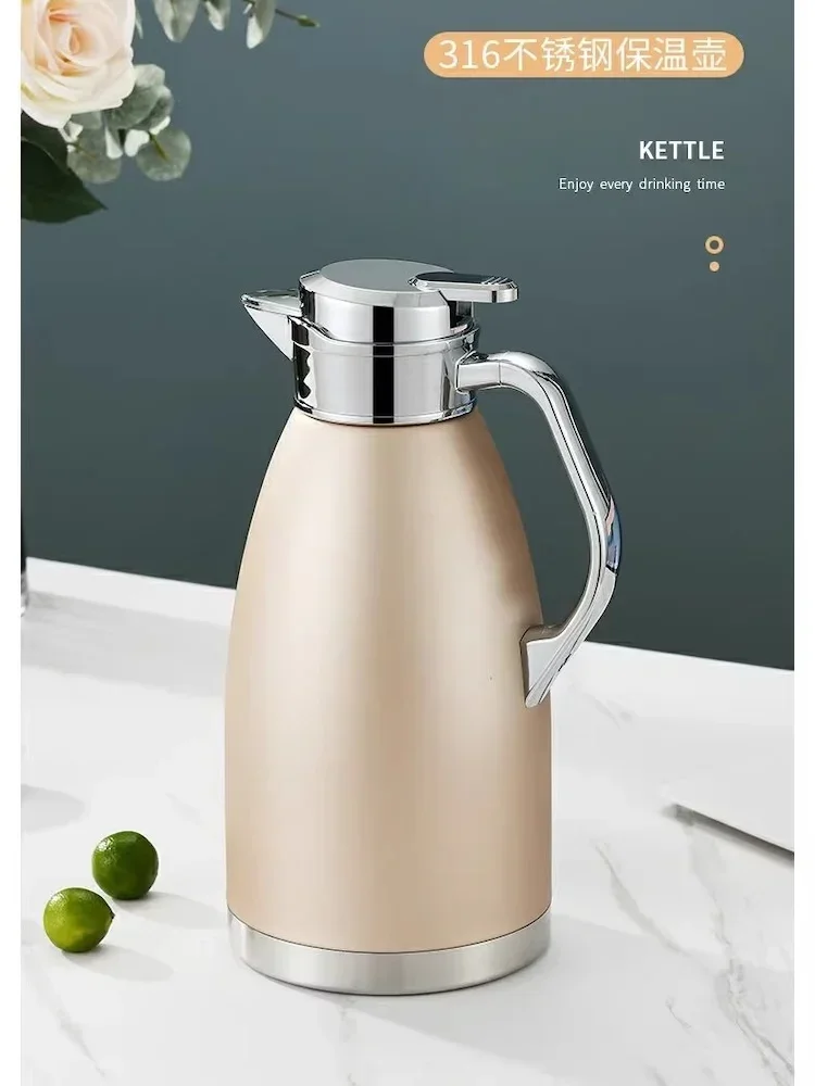 2.3L Water bottles coffee pot Portable Heat preservation water bottle tea pot 316 Stainless steel insulation pots thermos flask