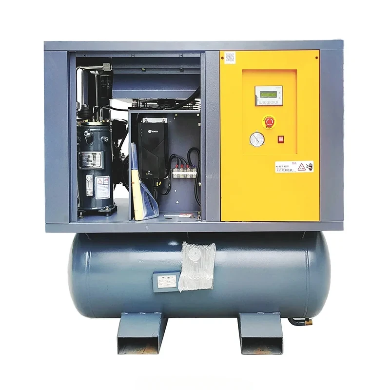 Industrial .kw .kw kw MPa 4 in Portle Rotary Screw Comprsor with Dryer and
