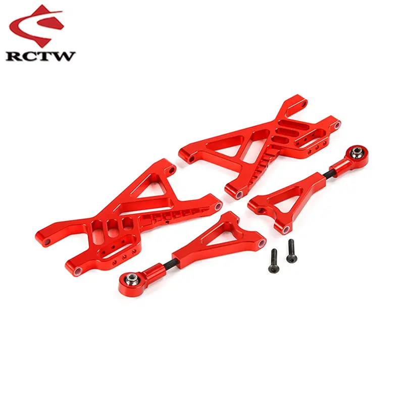 High Quality CNC Metal Rear or Front Suspension A-arm Kits for 1/5 Rc Car Hpi Rofun Rovan Km Baja 5B 5T 5SC SS Buggy Truck Parts