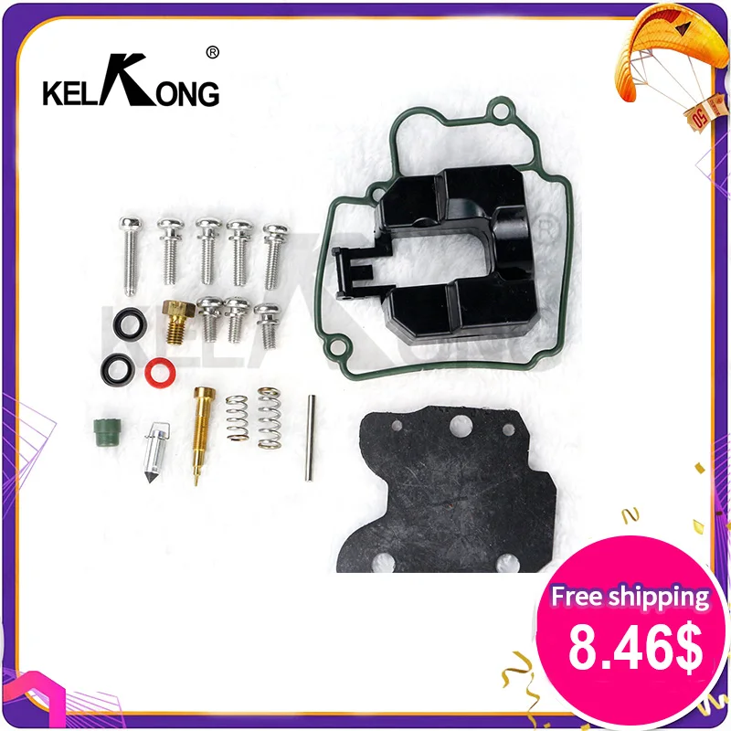 KELKONG 6BL-W0093-00 Carburetor Carb Repair Kit  For Yamaha Outboard 25hp motor F25 4 stroke