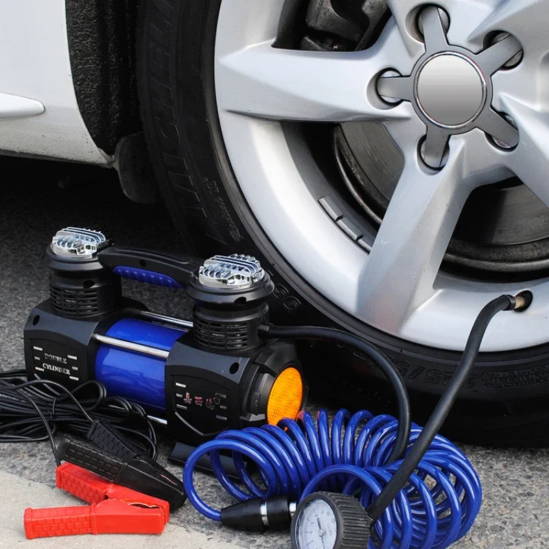 

Double-cylinder 300W off-road suv car air pump high-power 12V high-pressure inflatable car air pump