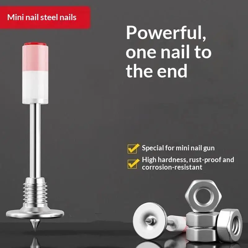50pcs M8 Threaded Nail Drive Screw Multifunction Screw Nail Nail Suspended Ceiling Concrete Wall Plank