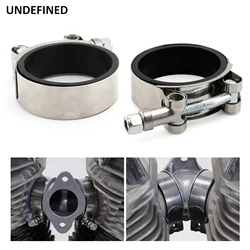 For Harley Shovelhead Ironhead FX XL FL Electra Glide Low Rider XL Sportster Motorcycle Intake Manifold Clamp Kit with Flat Seal