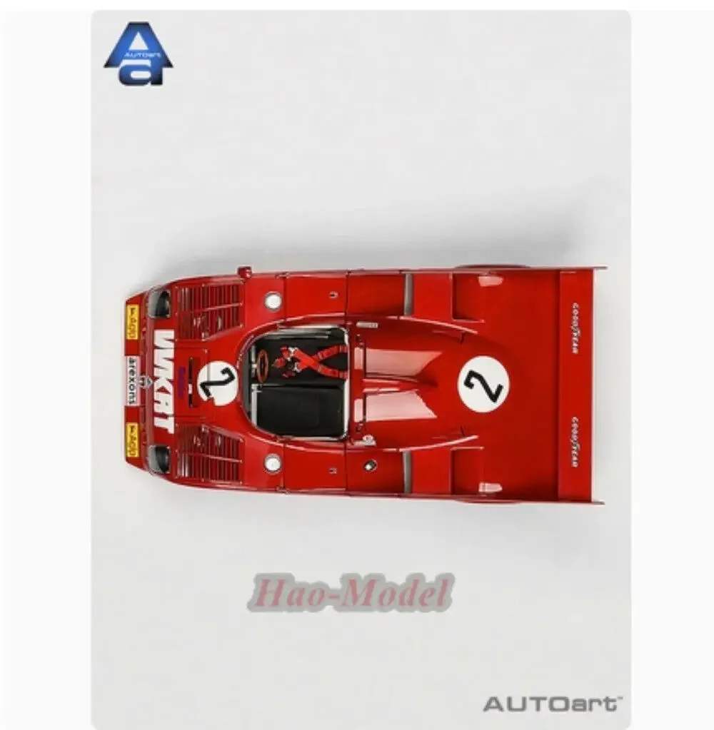 AUTOART 1/18 para ALFA ROMEO 33TT 12 1975 aleación Diecast modelo coche juguetes de simulación niños regalos de cumpleaños Hobby colección de exhibición