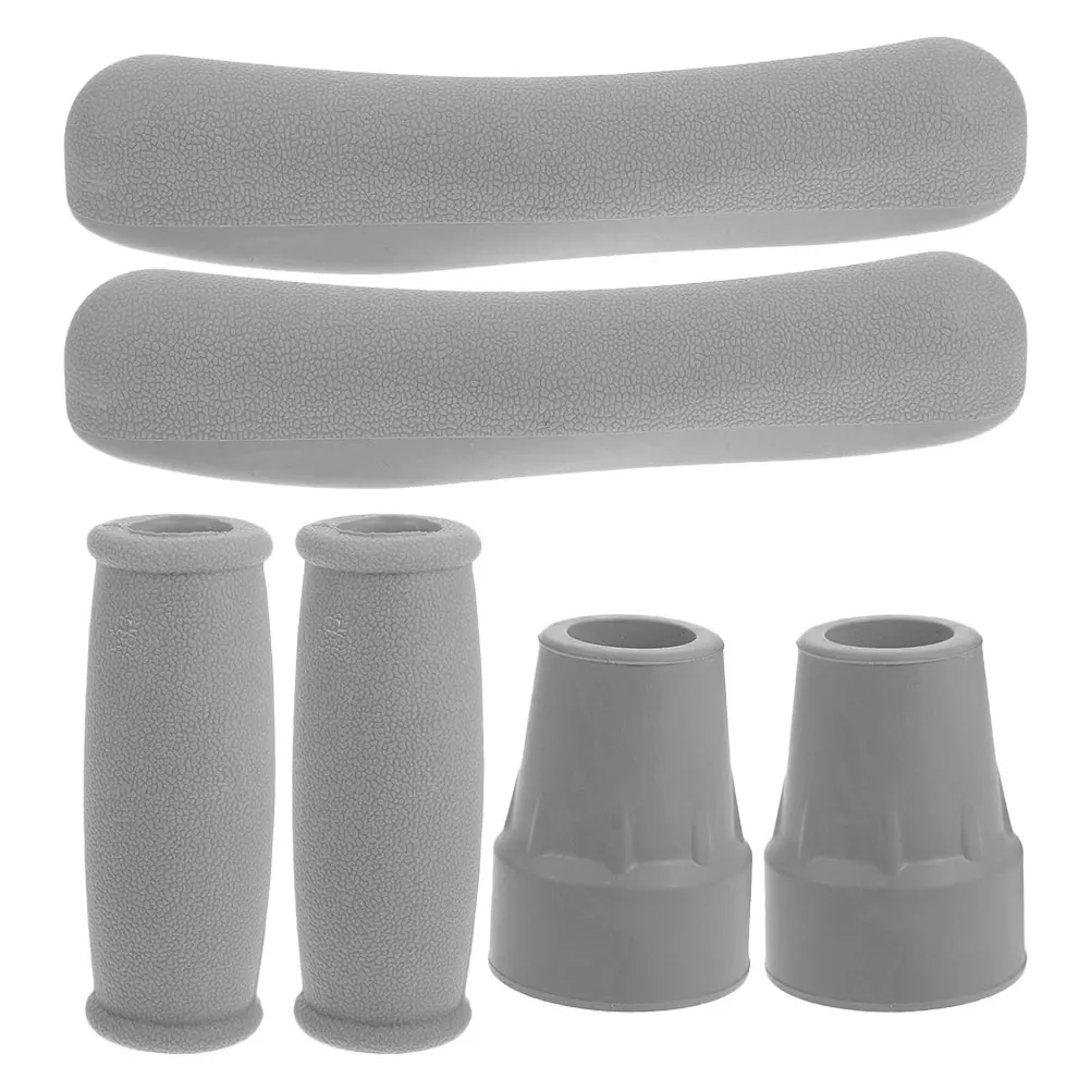 

1 set Underarm Crutch Accessories Comfortable Nonslip Cushion Grip Replacement Rubber Ends Padding Handle Pads Walking Stick End
