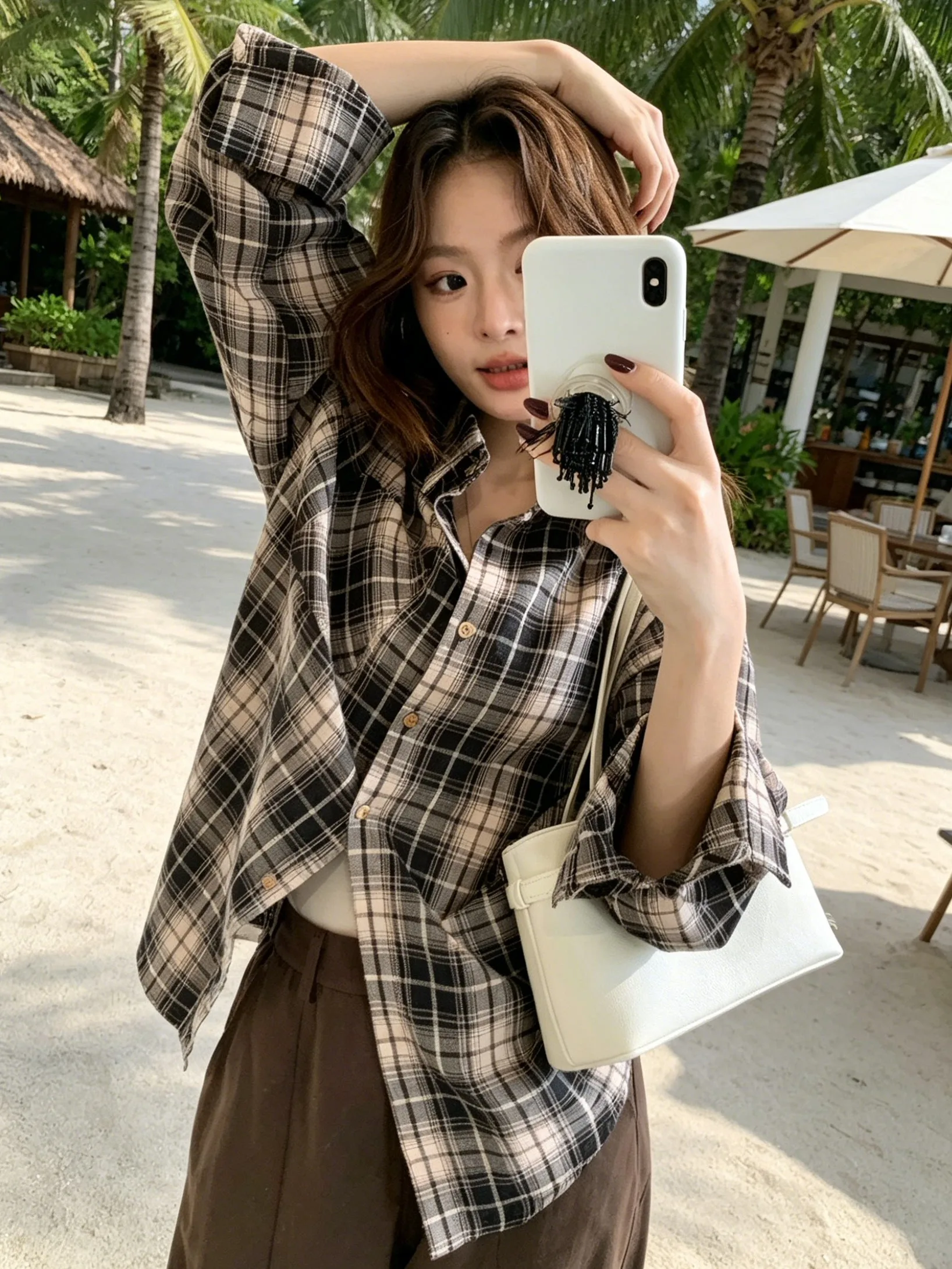Women's Plaid  Collar Button Shirt Long Sleeve Loose Casual Style Autumn Top Versatile Lazy Fashion Design Sensation