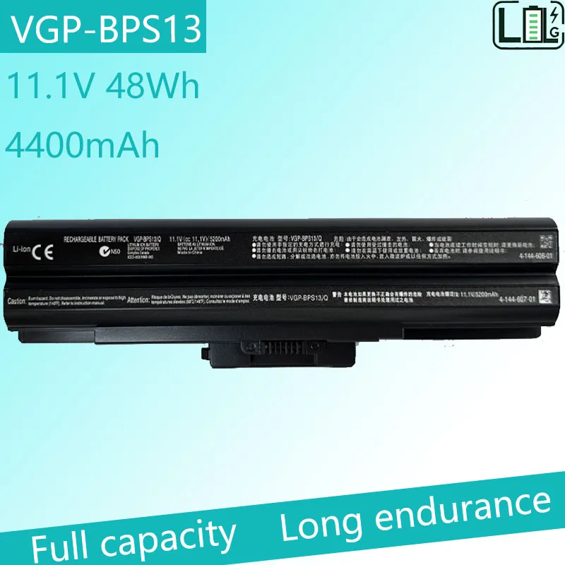 New VGP-BPS13 VGP-BPS21 VGP-BPS21A Battery For Sony VGP-BPS21A BPS21B BPL21 VGP-BPS13/B BPS13/B VGN-CS27 SVE11  4400mAh