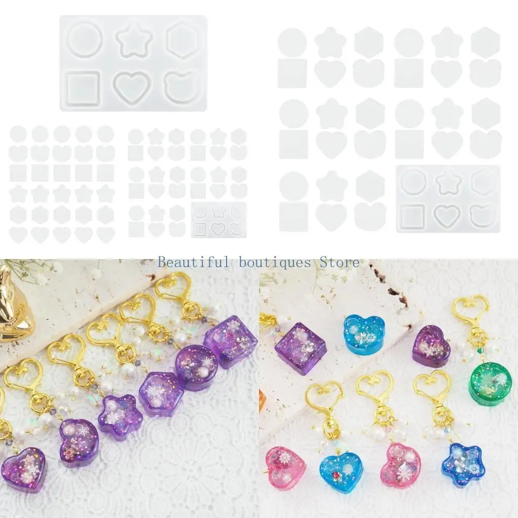 

U4LF Формы для литья смолы из зыбучего песка, Пресс-форма для шейкера из смолы, Кристаллическая силиконовая полая форма