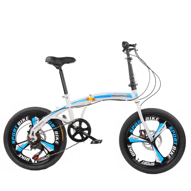 Folding bicycle 20 inch 16 adult male and female students variable speed portable bicycle