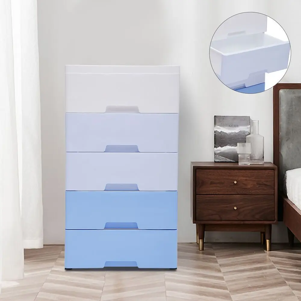 

"5-Drawer Plastic Storage Closet | Tall Dresser Cabinet | Space-Saving Organizer | Durable & Stylish | Perfect for Home | NEW