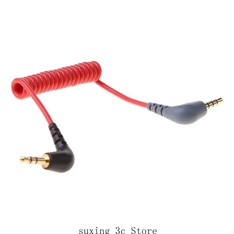 E8BE Replacement 3.5mm TRS to 3.5mm TRRS Adapter Cable for RODE SC7 SC2 By Video MIC Wireless GO