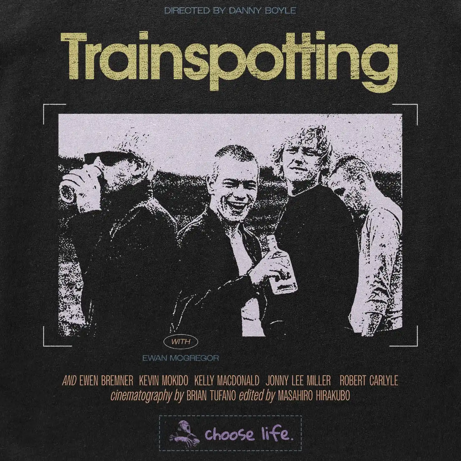 Trainspotting Movie Poster  Comfort Colors Graphic T-Shirt Cotton Men Women Streetwear Tee