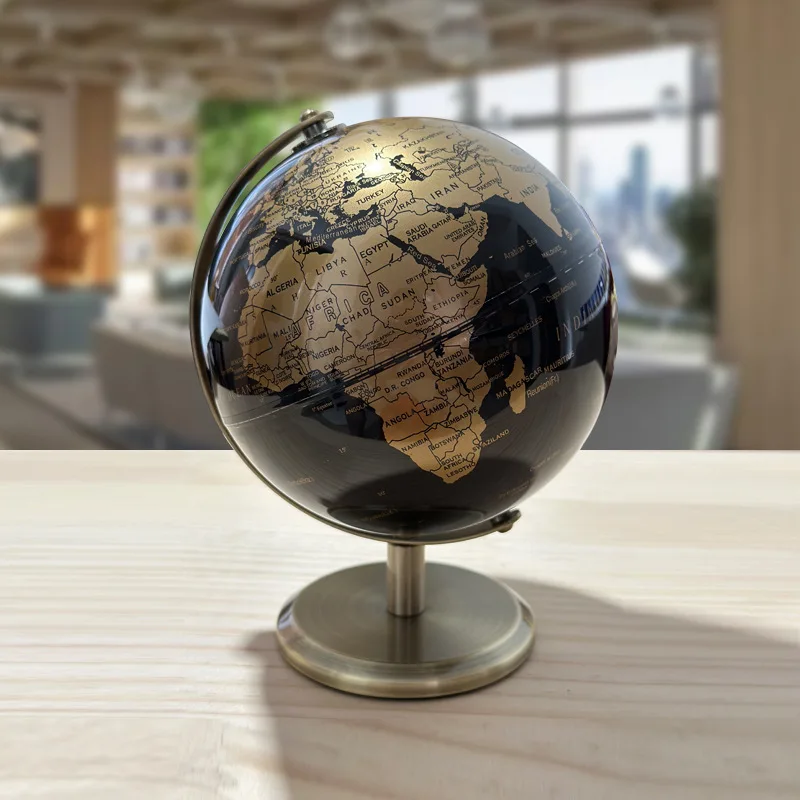 Full English European globe, desktop decoration, high-definition office and study decoration