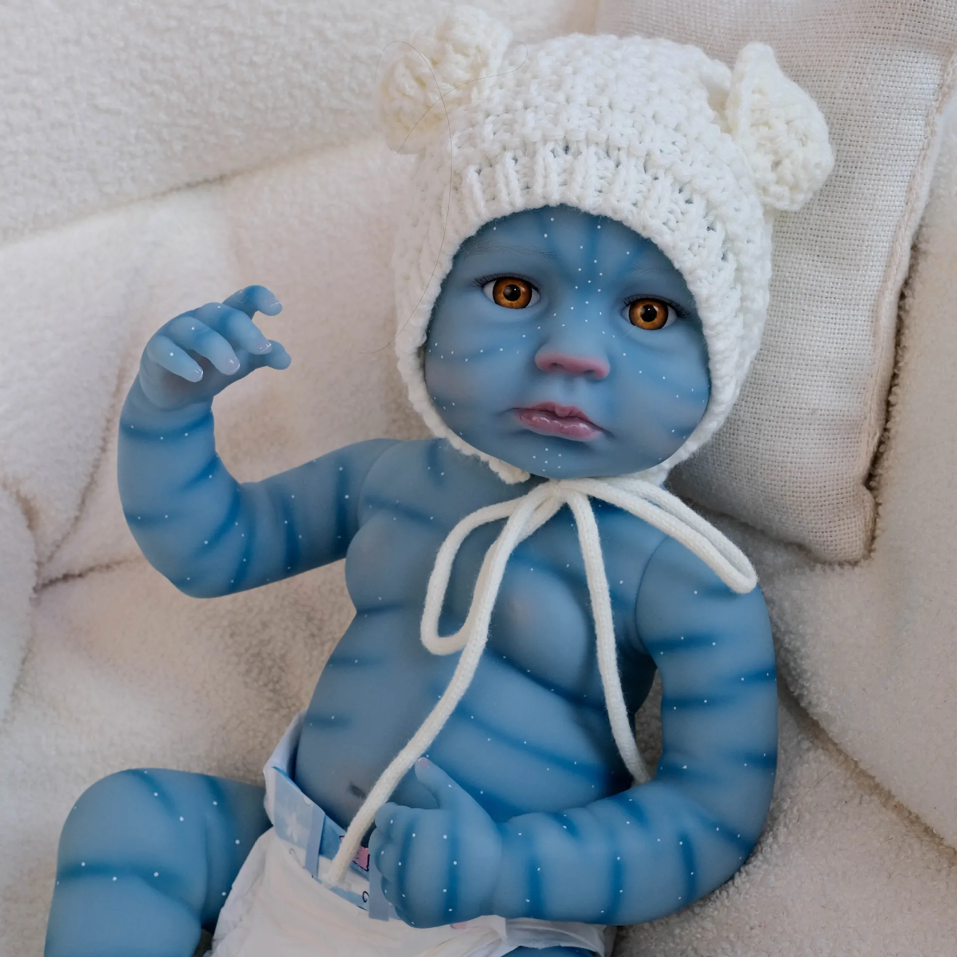 LOULOU Avatar Reborn Babypop Peuter Echt Zacht Full Body Vinyl Siliconen Touch Handtekening Haar Hoge kwaliteit handgemaakte pop speelgoed