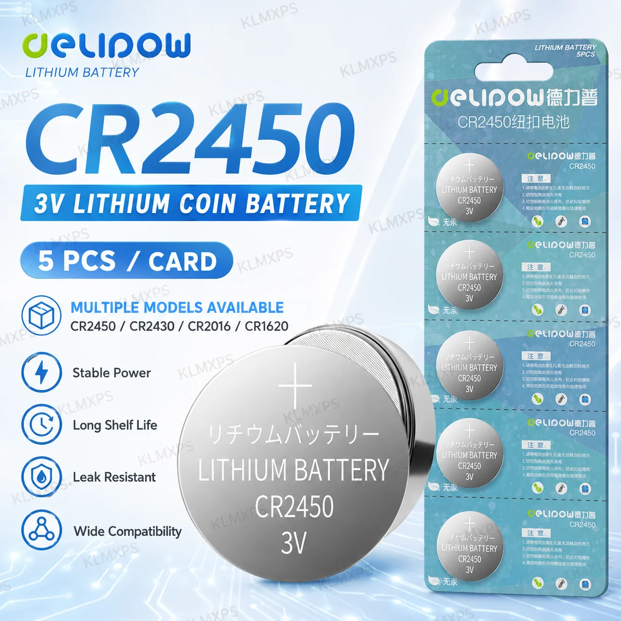 CR2430 CR2450 CR1620 Lithium Coin Cell Button Battery Replacement For Electronic Scale Wrist Watch Children Toys