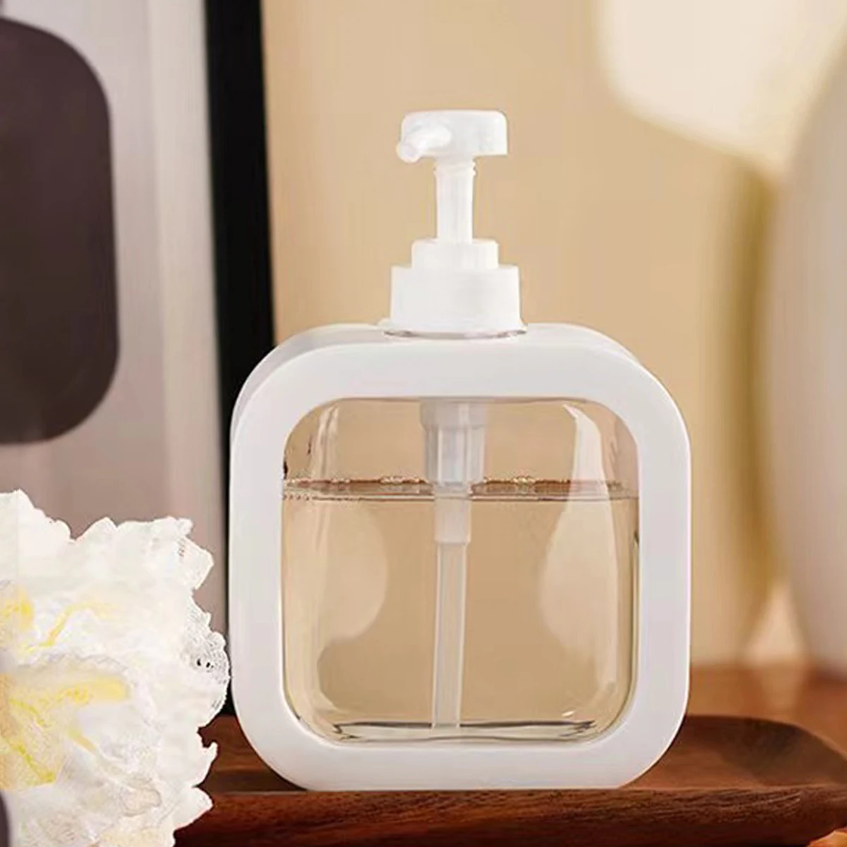 1pc 500ml flüssiger Seifensp ender, Shampoo flasche, Hands eifen behälter, Waschflüssigkeits-Unter abfüllung, Presse typ Badezimmer dusche ge