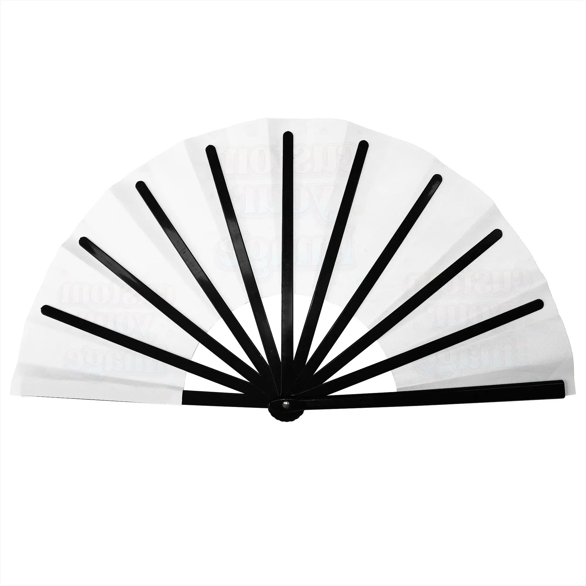 Custom Your Photo Logo Text Stylish Hand Fan Men Image Printed Polyester Fan Costume Prop Folding Fans For Wedding Party Gift