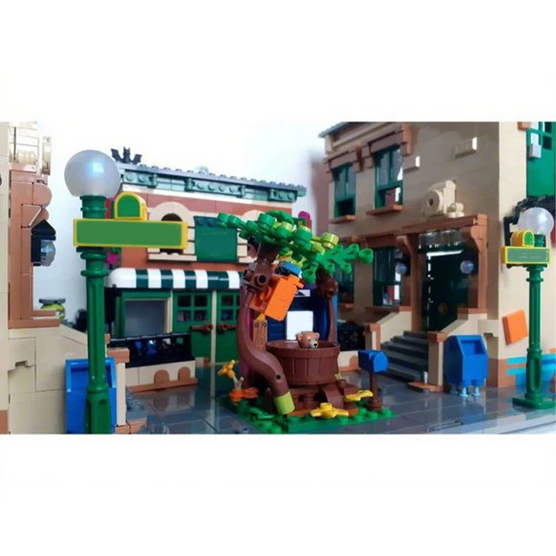 2703 elementy MOC Sesame Square Modułowe Budowle Edukacyjne Klocki Konstrukcyjne Prezent Świąteczny Dla Entuzjastów