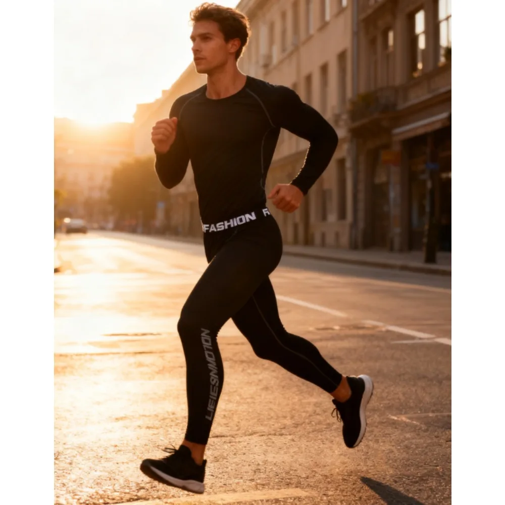 

Fanceey Winter Thermal Men Underwear Set Warm Compression Base Layer Long Johns Gym Sports Full Body Suit Autumn