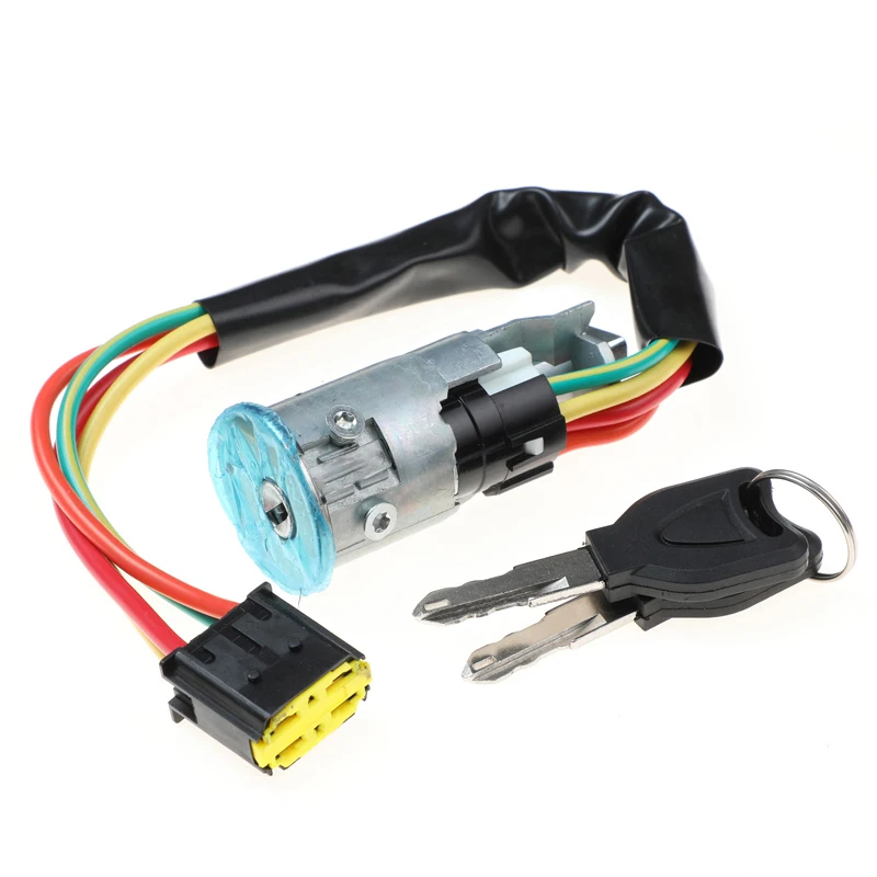 Car 77014-69419 252627 Ignition Switch 2 Key Starter Truck 7701469419 For Renault Clio MK2 1998-2005 7701090690