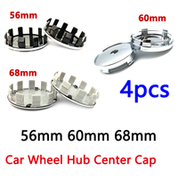 4pcs 10 pins 68mm 60mm 56mm Blue White Black Car Wheel Center Cap Tire Cover Badge Car Refit External Accessories 36136783536